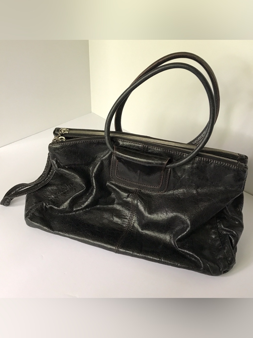 Vintage HOBO ORIGINAL Black Leather Bag